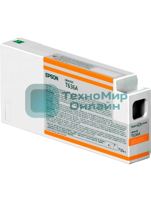 Картридж струйный Epson C13T636A00 оранжевый (700 мл) для I/C SP 7900/9900