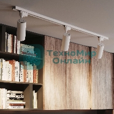 Светильник Gauss трековый цилиндр 12W 950lm 4000K 180-220V IP20 55x190мм белый LED 1/40