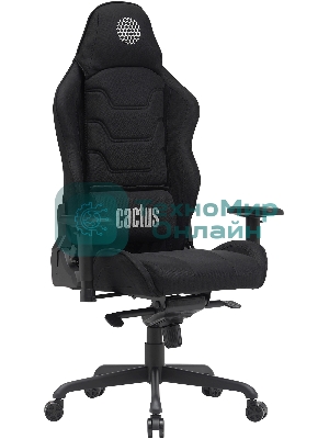 Кресло Cactus CS-CHR-MC04-BBK черный, экокожа