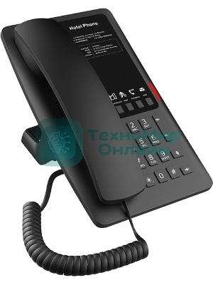 Гостиничный IP-телефон Fanvil H4W WIFI Hotel Phone 2 SIP Lines 1 USB Port for phone charging 5 Soft keys prograммable service hotline 2.4GHz&5GHz,Wi-Fi 6 PoE HD Voice PSU