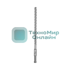 Бур по бетону Kranz SUPER 8x210 мм, профессиональный, цельная крестовая пластина, SDS PLUS