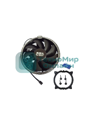 Кулер PCCooler E126MB черный 120мм алюминий 1800rpm 26.5db 4-pin 92W 70мм