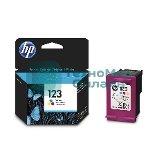 Картридж струйный HP 123 F6V16AE многоцветный, 100 стр., для HP DJ 2130