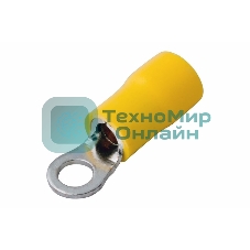 Наконечник кольцевой изолированный Rexant ø 4.3 мм 4-6 мм² (НКи 6.0-4/НКи5,5-4) желтый