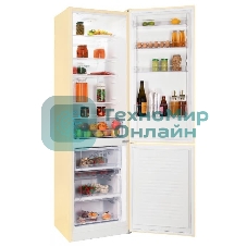 Холодильник Nordfrost NRB 154 ME мрамор бежевый двухкамерный 238/115 л морозилка снизу, капельная система