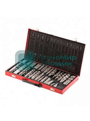 Набор сверл Matrix по металлу, 1-13 мм, 230 шт., HSS, в металлическом кейсе