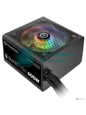 Блок питания Thermaltake Smart RGb (PS-SPR-0600NHSAWE-1), 600Вт, 80 PLUS, 120мм, черный