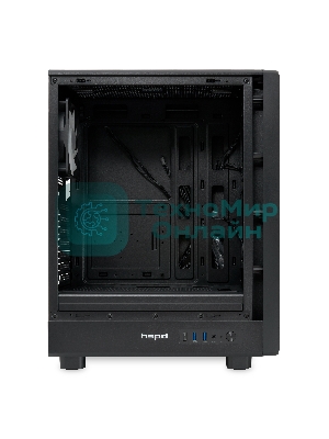 Компьютерный корпус HSPD M510, Mesh Mid Tower, черный, TG, 0.5 SPCC, 4x120мм ARGB ATX, mATX, mITX 180/280/160мм 1x2.5