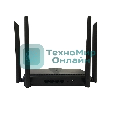 Двухдиапазонный Wi-Fi 6 маршрутизатор AX1800, 1x1000Base-T WAN, 3x1000Base-T LAN, 4 внешние антенны 5 dBi