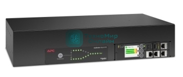 Стоечный переключатель нагрузки APC Rack Automatic Transfer Switch, 2U, 32A, 230V, 2 IEC 309 IN, 16 C13, 2 C19 OUT, 50/60 Hz