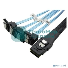 Кабель Amphenol internal mini SAS HD to 4 SATA,12G,INT,100CM SB, 28/30AWG(analog CBL-SAST-0699)