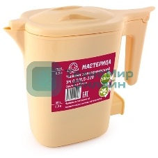 Чайник электрический Мастерица ЭЧ 0,5/0,5-220Б, пластиковый, бежевый, 0,5л, 500 Вт (в уп. 10 шт)