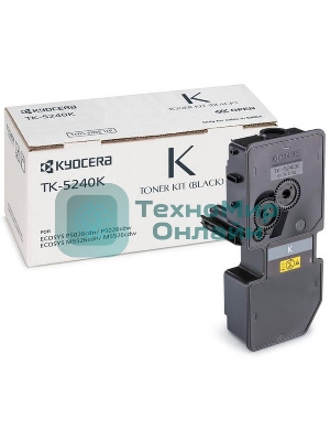 Картридж лазерный Kyocera TK-5240K (1T02R70NL0) черный для P5026cdn/P5026cdw, M5526cdn/M5526cdw 4000 стр.