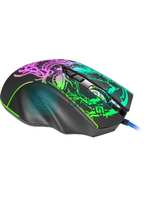 Мышь проводная Defender Bulletstorm GM-928 черный, 7200 dpi, USB, кнопки - 7