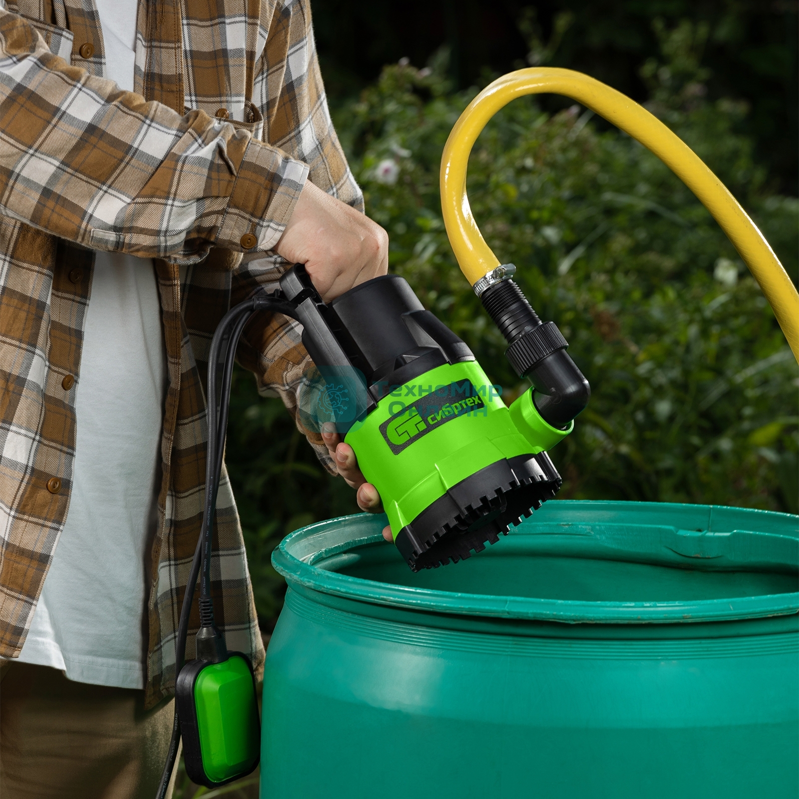 Дренажный насос Сибртех для чистой воды СДН500-5 500 Вт напор 8 м 8000 л/ч