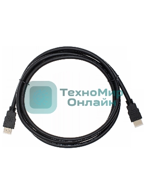 Кабель аудио-видео Cactus CS-HDMI.1.4-1.8 HDMI (m)/HDMI (m) 1.8м. позолоченные контакты черный