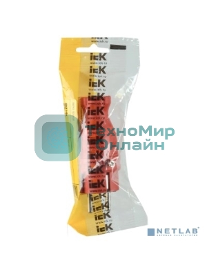 Вилка прямая ОМЕГА ВБп3-1-0м IP44 каучук красн. IEK PKR01-016-2-K04