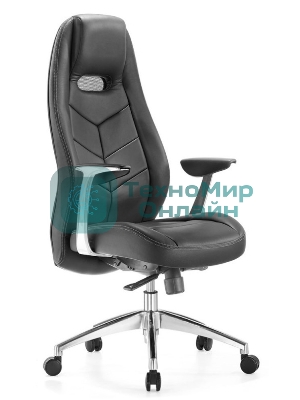 Кресло Бюрократ Zen/Black черный, кожа