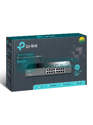 Коммутатор TP-Link SMB TL-SG1016D неуправляемый настольный/19U 16x10/100/1000BASE-T