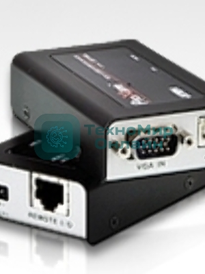 Удлинитель, SVGA+KBD+MOUSE USB ATEN, 100 м., HD-DB15+USB A-тип/USB B-тип, Female, c KVM-шнуром USB, Б.П. 220> 5V (CE100-A7-G)