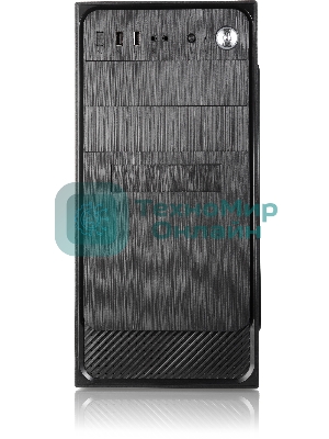 Компьютерный корпус с блоком питания 450Вт. Сase Forza mATX, 450W, 2xUSB 3.0, Black, w/o FAN, 12 см fan PSU, power cord