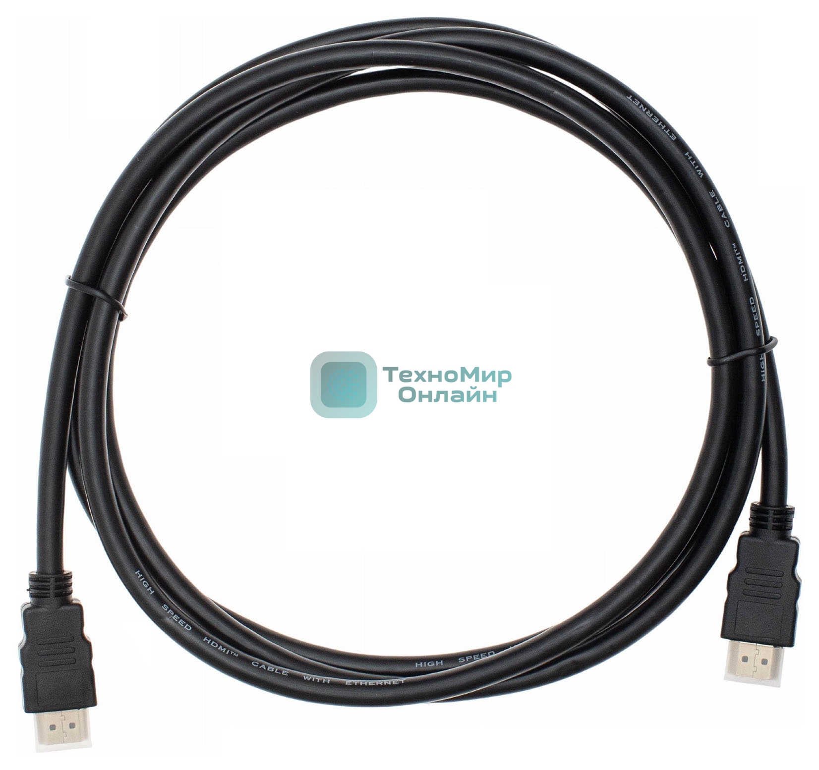 Кабель аудио-видео Cactus CS-HDMI.1.4-2 HDMI (m)/HDMI (m) 2м. позолоченные контакты черный