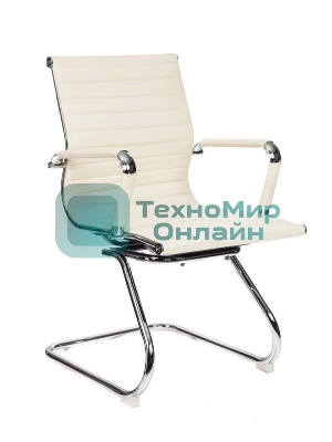 Кресло компьютерное Бюрократ CH-883-LOW-V/IVORY низкая спинка слоновая кость искусственная кожа