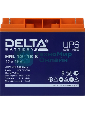 Батарея Delta HRL 12-18 X (17.8 А\ч, 12В) свинцово- кислотный аккумулятор