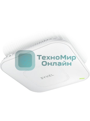 Гибридная точка доступа Zyxel NebulaFlex Pro WAX650S, W-Fi 6, 802.11a/b/g/n/ac/ax (2,4 и 5 ГГц), MU-MIMO, Smart Antenna, внутренние антенны 4x4, до 1200+2400 Мбит/с, 1xLAN 5GE, 1xLAN GE, PoE, защита о