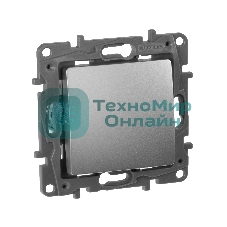 Переключатель промежуточный, винтовые клеммы, Etika, 10AX, 250В~, алюминий Переключатель промежуточный, винтовые клеммы, Etika, 10AX, 250В~, алюминий