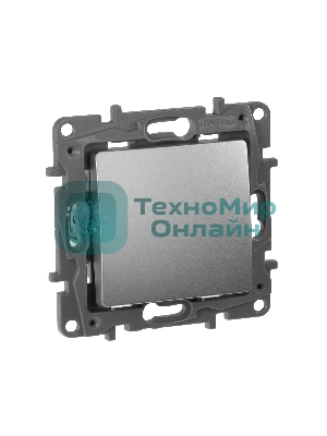 Переключатель промежуточный, винтовые клеммы, Etika, 10AX, 250В~, алюминий Переключатель промежуточный, винтовые клеммы, Etika, 10AX, 250В~, алюминий