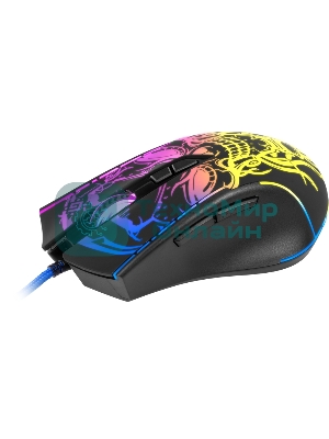 Мышь проводная Defender Bulletstorm GM-928 черный, 7200 dpi, USB, кнопки - 7