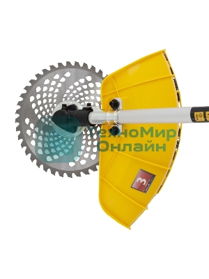 Триммер бензиновый Denzel DTL-52S, 52 см3, разъемная штанга, состоит из 2 частей