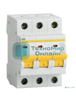 Выключатель автоматический модульный 3п B 32А 4.5кА ВА47-29 IEK MVA20-3-032-B