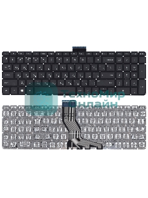 Клавиатура для ноутбука HP Omen 17-W000 черная с белой подсветкой