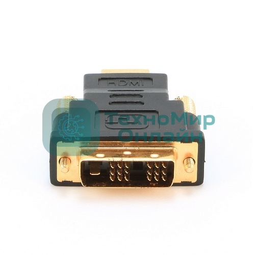 Адаптер (переходник) Gembird HDMI-DVI A-HDMI-DVI-1, 19M/19M, золотые разъемы, пакет