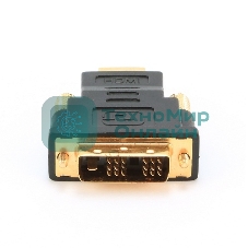 Адаптер (переходник) Gembird HDMI-DVI A-HDMI-DVI-1, 19M/19M, золотые разъемы, пакет