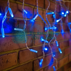 Гирлянда Neon-night Айсикл (бахрома) светодиодный, 1,8 х 0,5 м, белый провод, 230 В, диоды синие, 48 LED