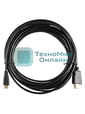 Кабель аудио-видео Buro mini-HDMI (m)/HDMI (m) 5м. черный