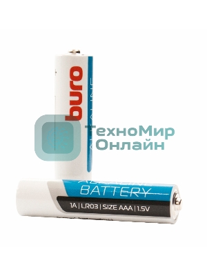 Батарея Buro Alkaline LR03 AAA (10шт) коробка