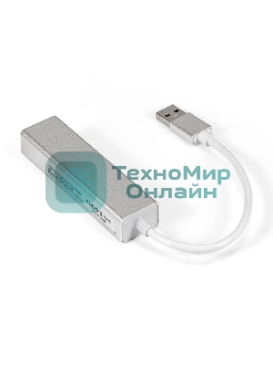 Кабель-адаптер ExeGate EXE-77U3T-45 (USB3.0 --> 3xUSB3.0 + 1xRJ45 UTP 1000Mbps RLT8153)
