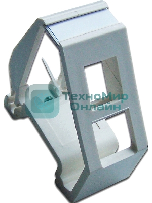 Рамка на DIN-рейку для установки модуля типа Keystone, белая