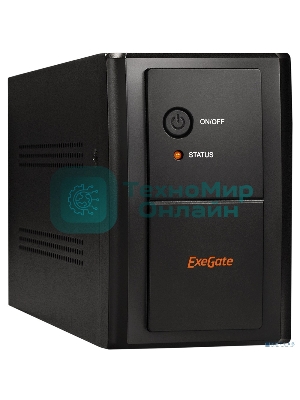 Источник бесперебойного питания ExeGate EP285515RUS SpecialPro UNB-2000.LED.AVR.EURO.RJ.USB 2000VA/1200W, LED, AVR, 4 евророзетки, RJ45/11, USB, Black