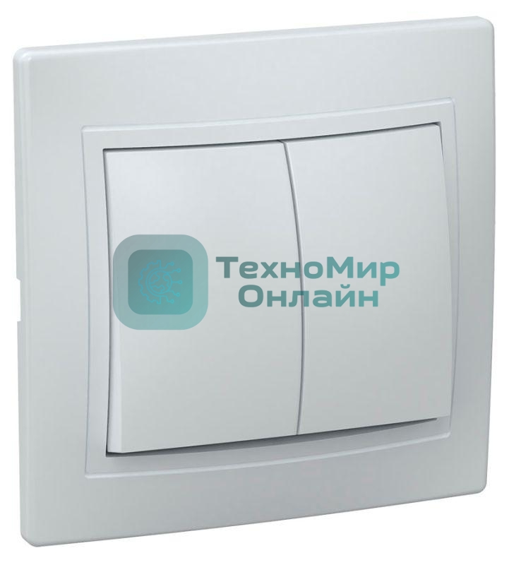 Выключатель IEK EVK20-K01-10-DM ВС10-2-0-КБ 2кл 10А КВАРТА (белый)