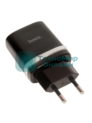 Сетевое зарядное устройство + Кабель Type-C HOCO HC-16293 C12Q/1m/QC 3.0/1 USB/Выход: 5V_9V_12V, 18W, черный