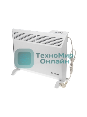 Конвектор электрический Rexant белый, 1000 Вт, 15 м2, термостат, дисплей