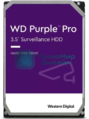 Жесткий диск WD Original SATA-III 10Tb WD101PURP Video Purple Pro (7200rpm) 256Mb 3.5