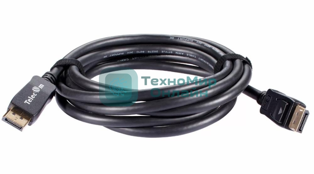 Кабель соединительный Telecom TCG745C-3M DP-DP 1.4V 8K@60Hz 3м, Econom