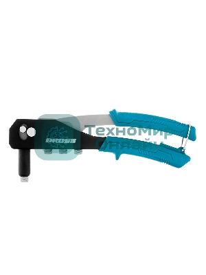 Заклепочник ручной Gross 260 мм, заклепки 2,4-3,2-4,0-4,8 мм