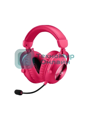 Гарнитура беспроводная/проводная игровая Logitech G Pro X 2 Wireless, розовый 981-001275
